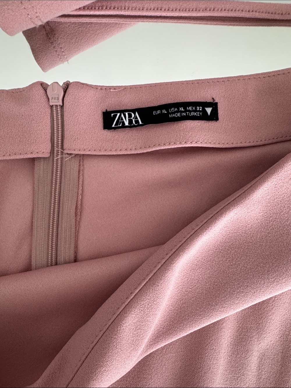 Zara Two-Piece Pink Crop Top & Skirt Set Top M and Skirt XL - Picture 2 of 7